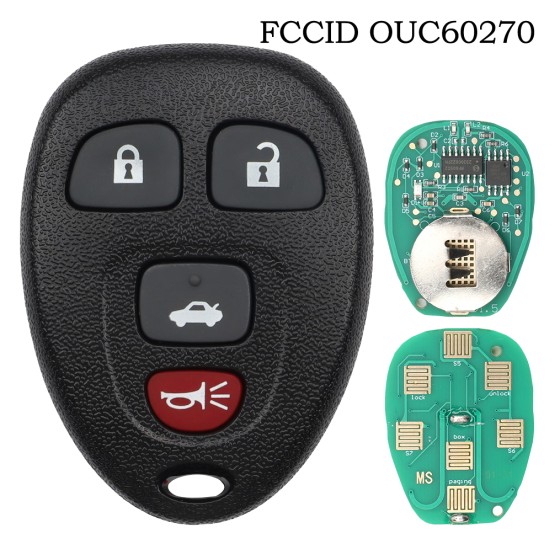 2006-2016 GM / 4-Button Keyless Entry Remote / OUC60270 / (AFTERMARKET)